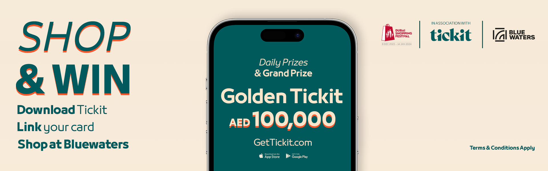 Ticket App & bluewaters